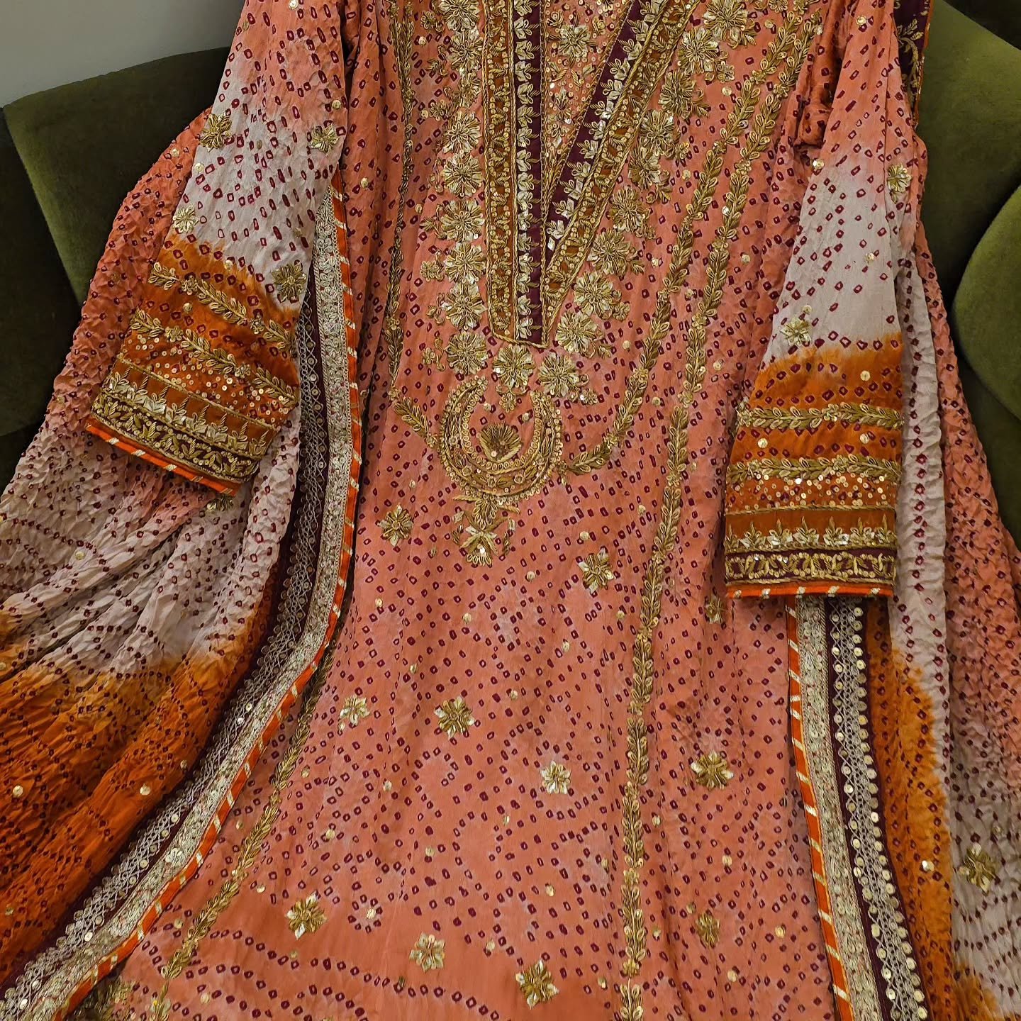 Coral Peach Regal Ensemble - Image 3