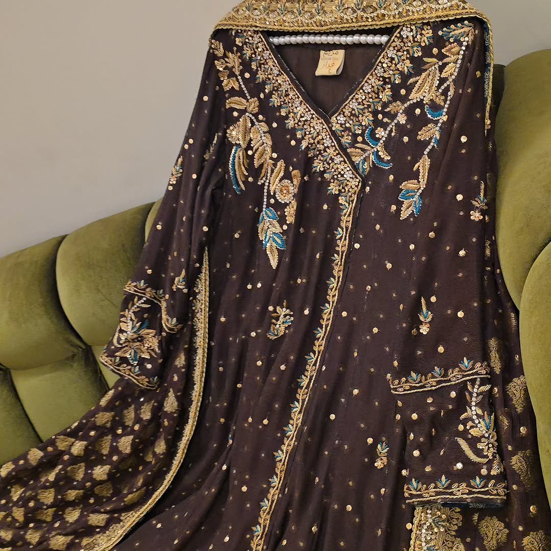 Midnight Royale Embroidered Ensemble - Image 3