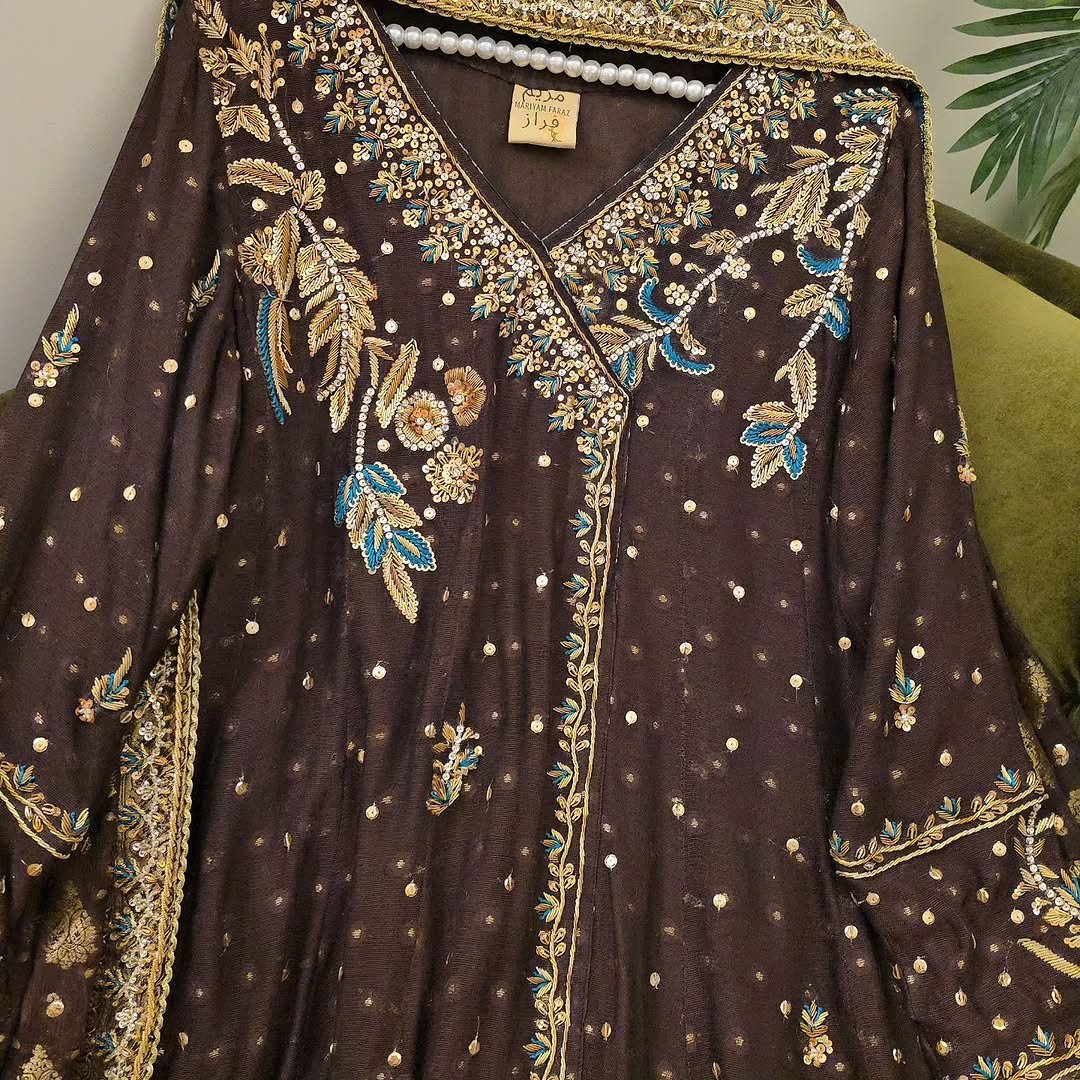 Midnight Royale Embroidered Ensemble - Image 4